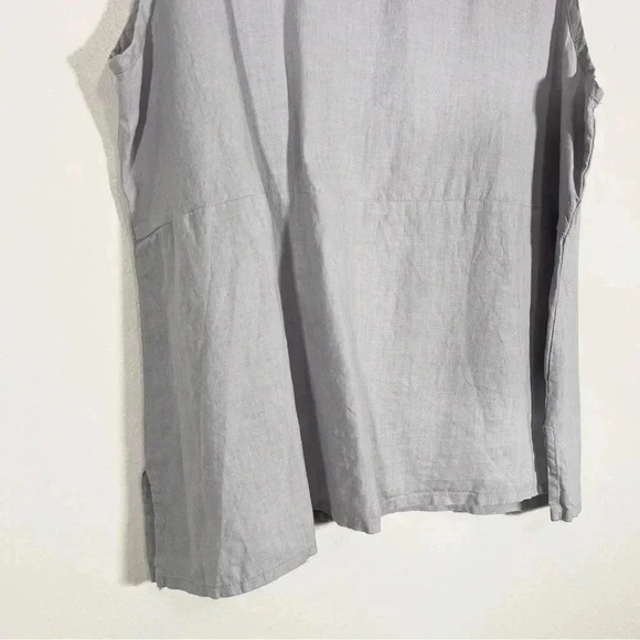 Flax Light Gray Sleeveless Top - Picture 5 of 6